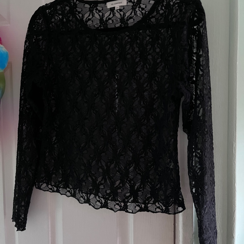 Elegant Black Lace Blouse